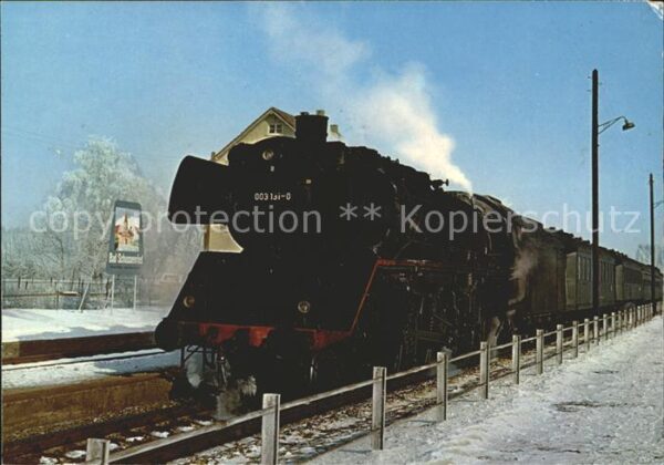 Lokomotive Schnellzug 003 131-0 DB Bahnhof Bad Sch