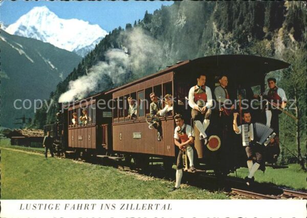 Eisenbahn Zillertal Musikanten Akkordeon Posaune