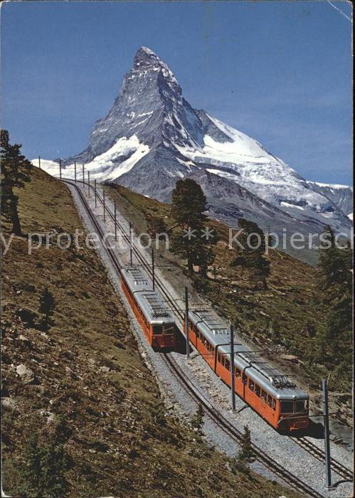 Zahnradbahn Gornergratbahn Zermatt Matterhorn Mt. C