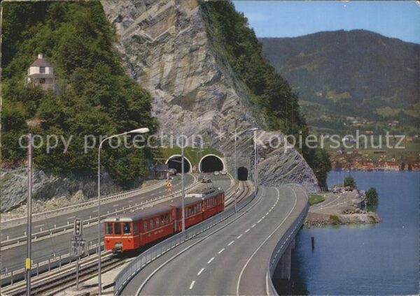 Eisenbahn Luzern-Stans-Engelberg Acheregg-Brücke