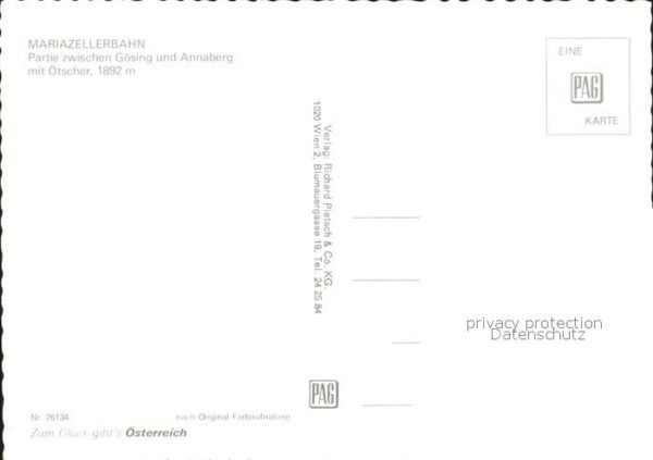 Eisenbahn Mariazellerbahn Gösing Annaberg Ötscher – Bild 2