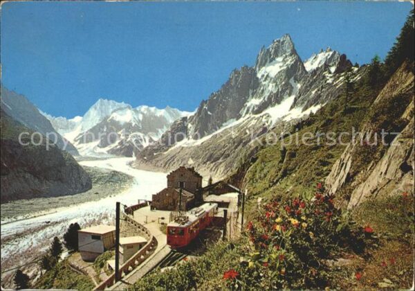 Zahnradbahn Gare Montenvers Mer de Glace Grandes Jo