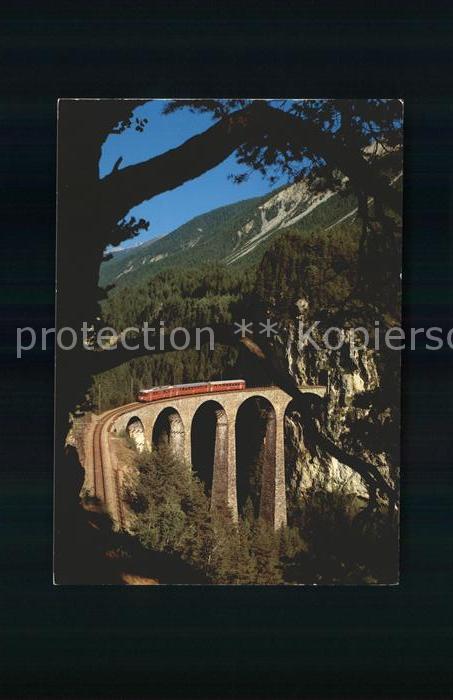 Viadukte Viaduc Landwasser Rhätische Bahn Filisur Strec