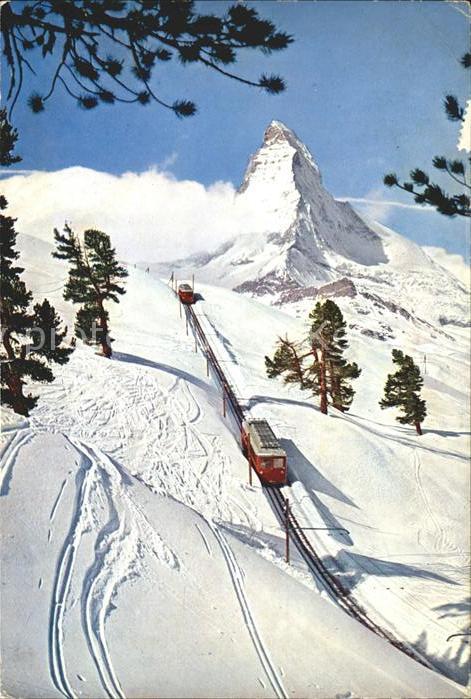 Zahnradbahn Gornergratbahn Zermatt Matterhorn
