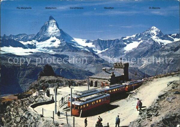 Zahnradbahn Zermatt Station Gornergrat Matterhorn D