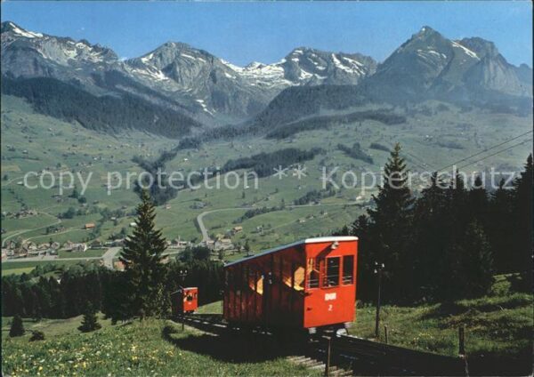 Zahnradbahn Unterwasser-Iltios Stoss Säntis Schafbe