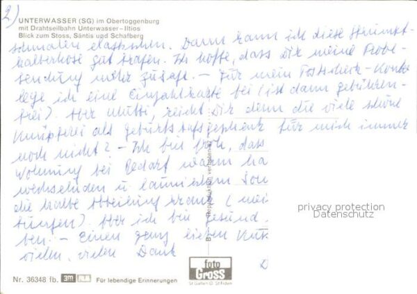 Zahnradbahn Unterwasser-Iltios Stoss Säntis Schafbe – Bild 2