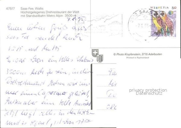 Zahnradbahn Metro Alpin Saas-Fee Drehrestaurant – Bild 2