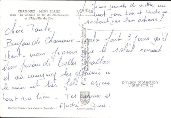 Zahnradbahn Montenvers Aiguille du Dru – Bild 2