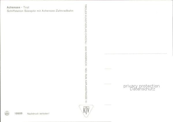 Zahnradbahn Achensee Schiffstation Seespitz Motorsc – Bild 2