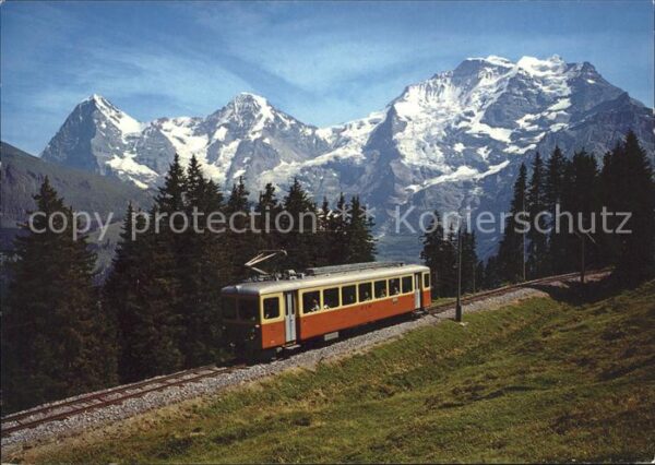 Eisenbahn Grütschalp-Mürren Eiger Mönch Jungfrau