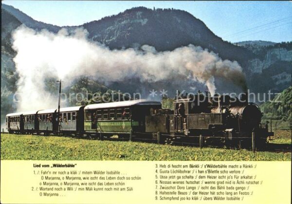 Lokomotive Lied Wälderbähle Bregenzerwaldbahn Breg