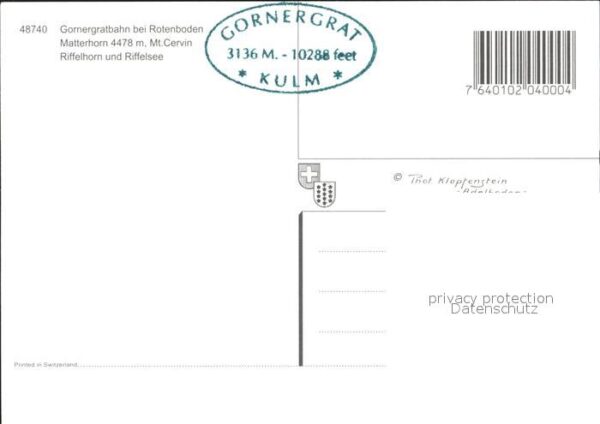 Zahnradbahn Gornergratbahn Rotenboden Matterhorn Ri – Bild 2