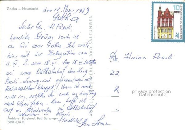 Gotha Thueringen Neumarkt – Bild 2