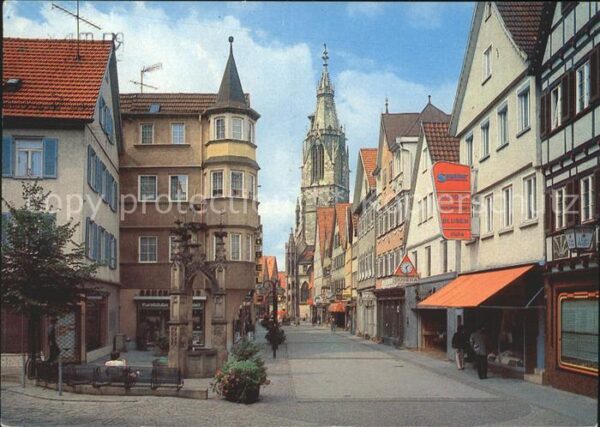 Reutlingen Wilhelmstrasse Lindenbrunnen Marienkirc