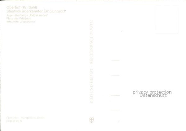 Oberhof Thueringen Jugendherberge Edgar André Platz des Fr – Bild 2