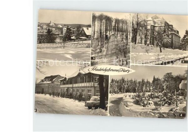 Friedrichsbrunn Harz Sprungschanze HO Hotel zum Ramberg FDGB