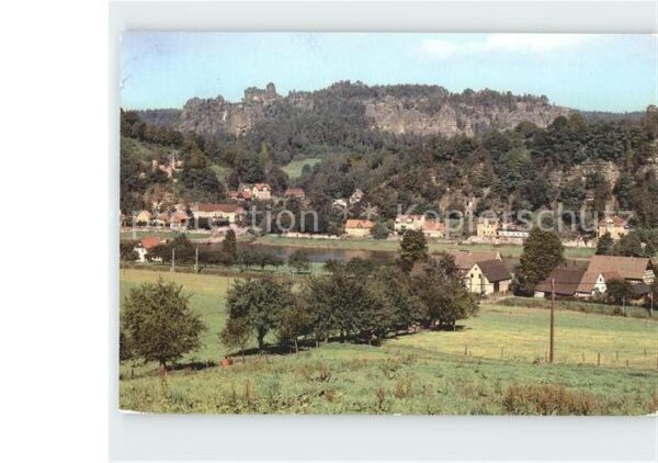 Rathen Saechsische Schweiz Ortsansicht