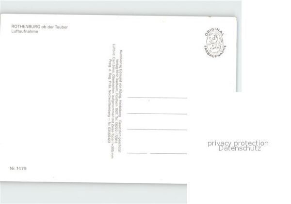 Rothenburg Tauber Fliegeraufnahme – Bild 2