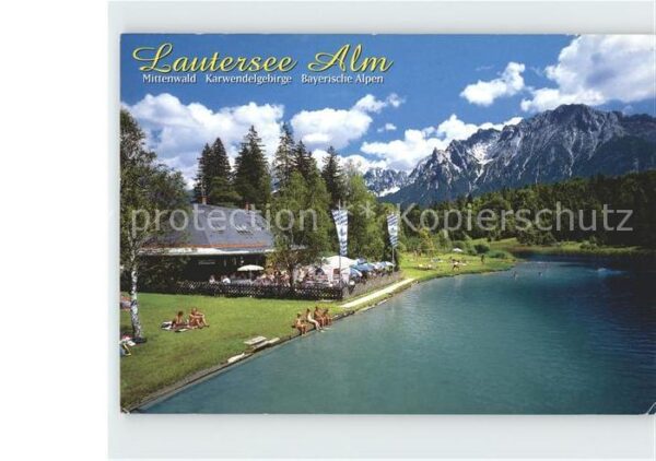 Mittenwald Karwendel Tirol Lautersee Alm Restaurant Cafe