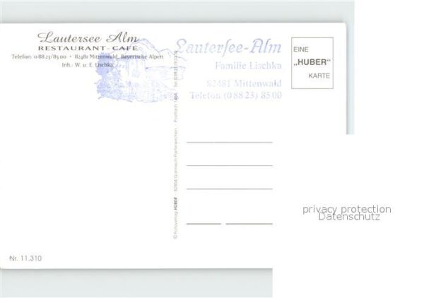 Mittenwald Karwendel Tirol Lautersee Alm Restaurant Cafe – Bild 2