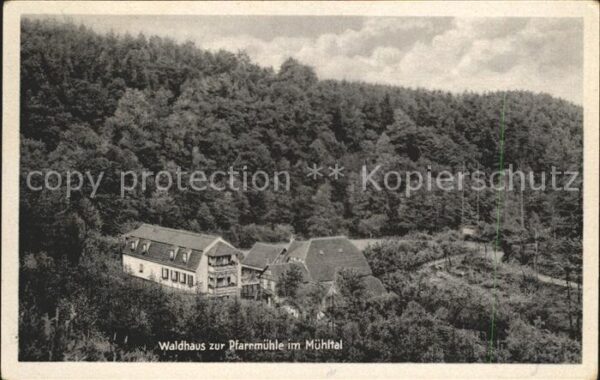 Eisenberg Thueringen Waldhaus zur Pfarrmühle Mühltal