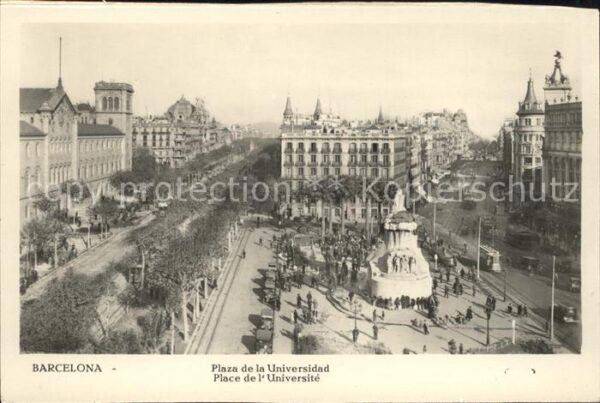 Barcelona Cataluna Plaza de la Universidad