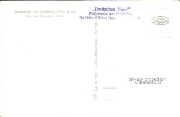 Brotterode Platz der Jugend Kirche – Bild 2
