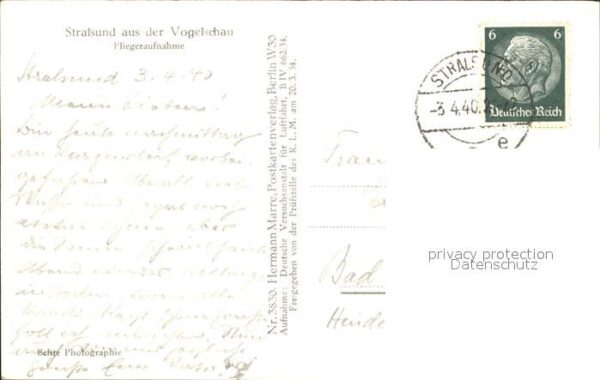 Stralsund Mecklenburg Vorpommern Fliegeraufnahme – Bild 2