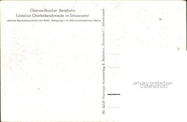 Obstfelderschmiede Oberweissbacher Bergbahn Tal-Station – Bild 2