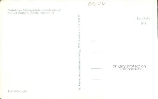 Rathen Saechsische Schweiz Christliches Erholungsheim Friedensburg – Bild 2