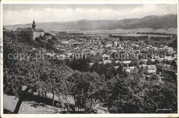 Rudolstadt Blick von Hain