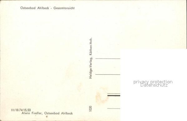 Ahlbeck Ostseebad Gesamtansicht – Bild 2