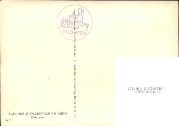 Koblenz Rhein Schloss Stolzenfels Rittersaal – Bild 2