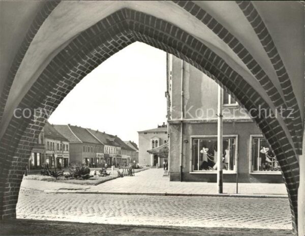 Fuerstenwalde Spree Durchblick zur Mühlenstrasse