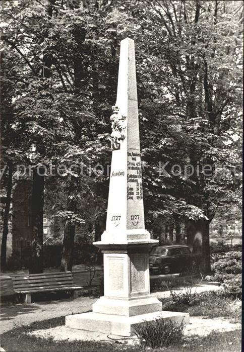 Annaberg-Buchholz Erzgebirge Distanzsäule Köselitzplatz