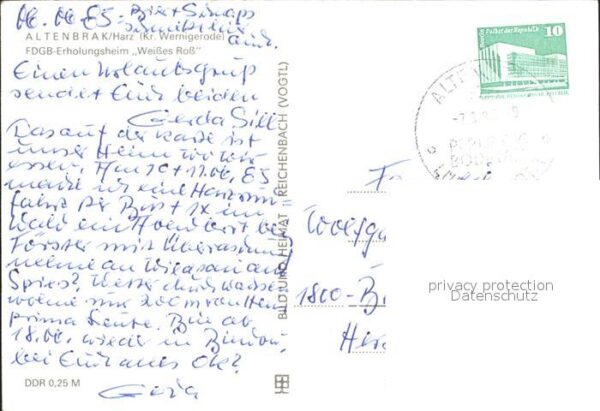 Altenbrak Harz FDGB-Erholunsheim Weisses Ross – Bild 2