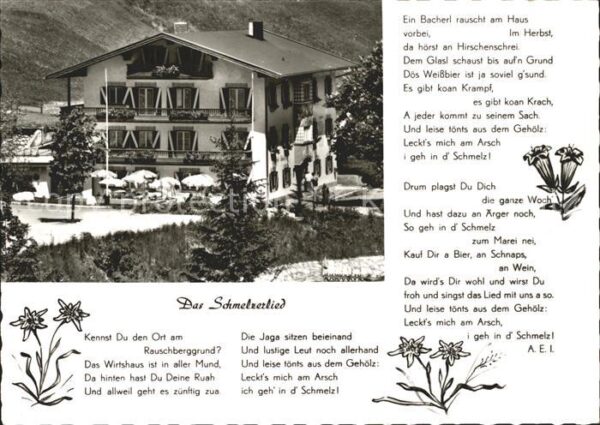Inzell Das Schmelzerlied Gasthof Schmelz