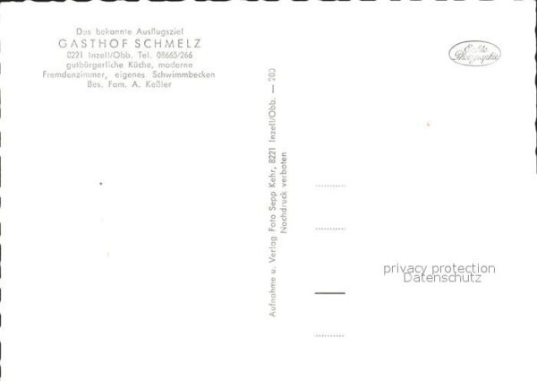 Inzell Das Schmelzerlied Gasthof Schmelz – Bild 2