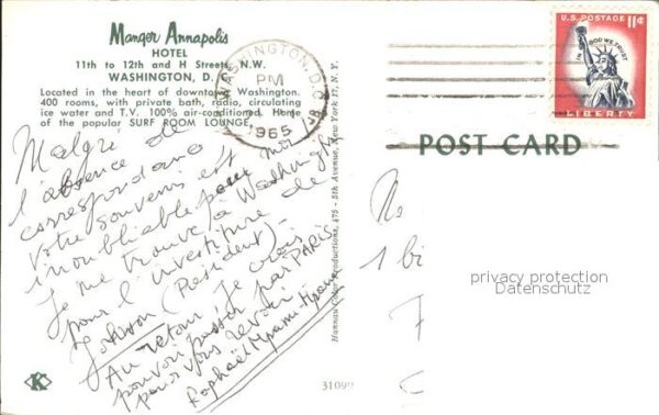 Washington DC Manger Annapolis Hotel – Bild 2
