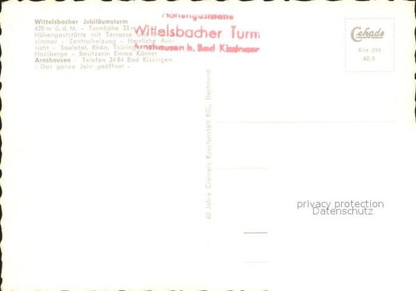 Arnshausen Wittelsbacher Jurbiläumsturm – Bild 2