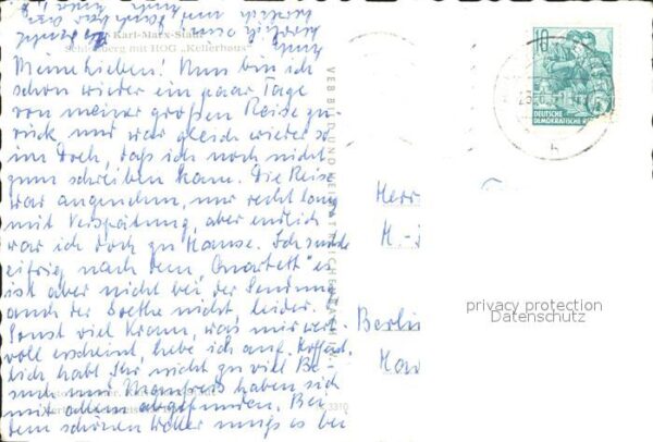 Karl-Marx-Stadt Schlossberg mit HOG Kellerhaus – Bild 2