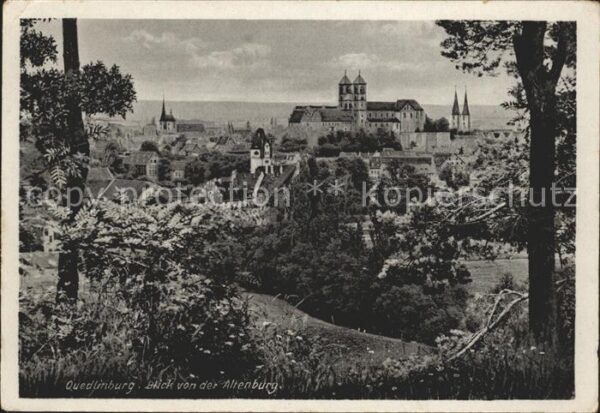 Quedlinburg Blick von Altenburg