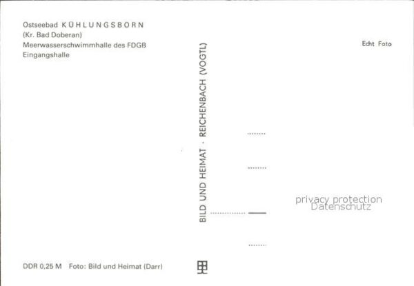 Kuehlungsborn Ostseebad Meerwasserschwimmbad Eingangshalle – Bild 2