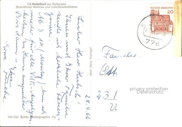 Radolfzell Bodensee Strandhotel Mettnau und Scheffelschlößc – Bild 2