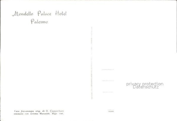 Palermo Sicilia Fliegeraufnahme Mondello Palace Hotel – Bild 2