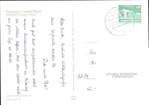 Sassnitz Ostseebad Ruegen Mitropa Rügen-Hotel – Bild 2