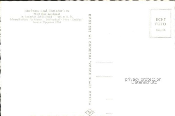 Bad Antogast Kurhaus Sanatorium Speisesaal – Bild 2