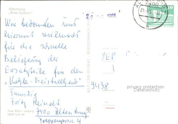 Altenburg Thueringen Rote Spitzen Kirchtürme – Bild 2