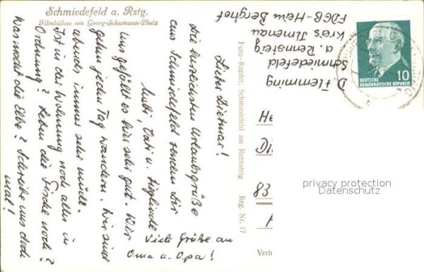 Schmiedefeld Rennsteig Filmbühne Georg Schumann Platz – Bild 2